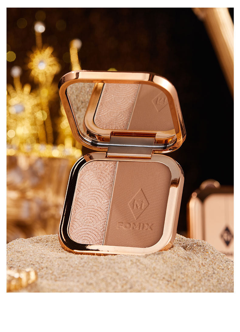 Two-color Highlight Repair Makeup Palette