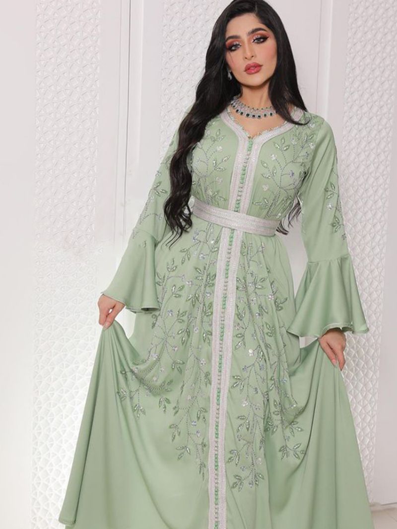Middle Eastern Hot Diamond Kaftan Robe Dress