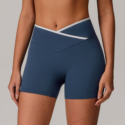 Skinny Hip Raise Sports High Waist Yoga Shorts