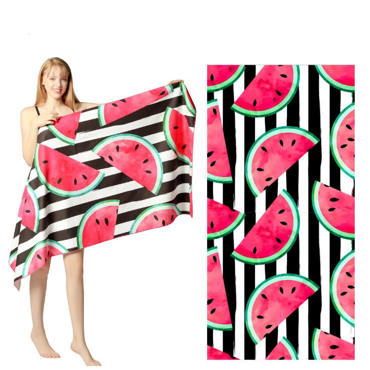 Double sided fast drying rectangular bath towel