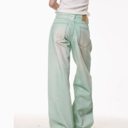 American Retro Distressed Dirty Dyed Jeans For Men And Women On The Street