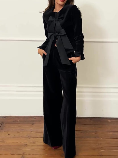 Wide-leg Pants Suit
