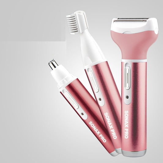 Three-in-one Multifunctional Pubic Hair Armpit Hair Scraper Charging Hair Removal Device