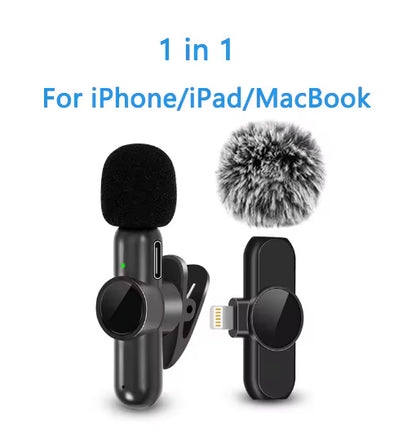 K3 Wireless Collar Clip Microphone Live Mini Interview Sound Recording Microphone