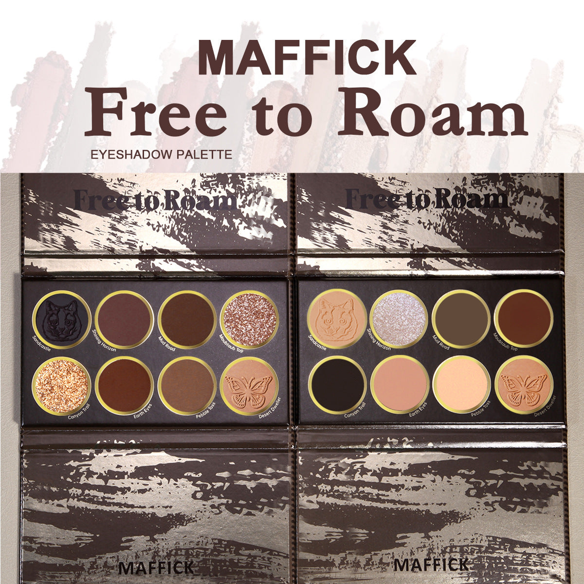 Makeup Free Roaming 8 Colors Eye Shadow Plate Matte