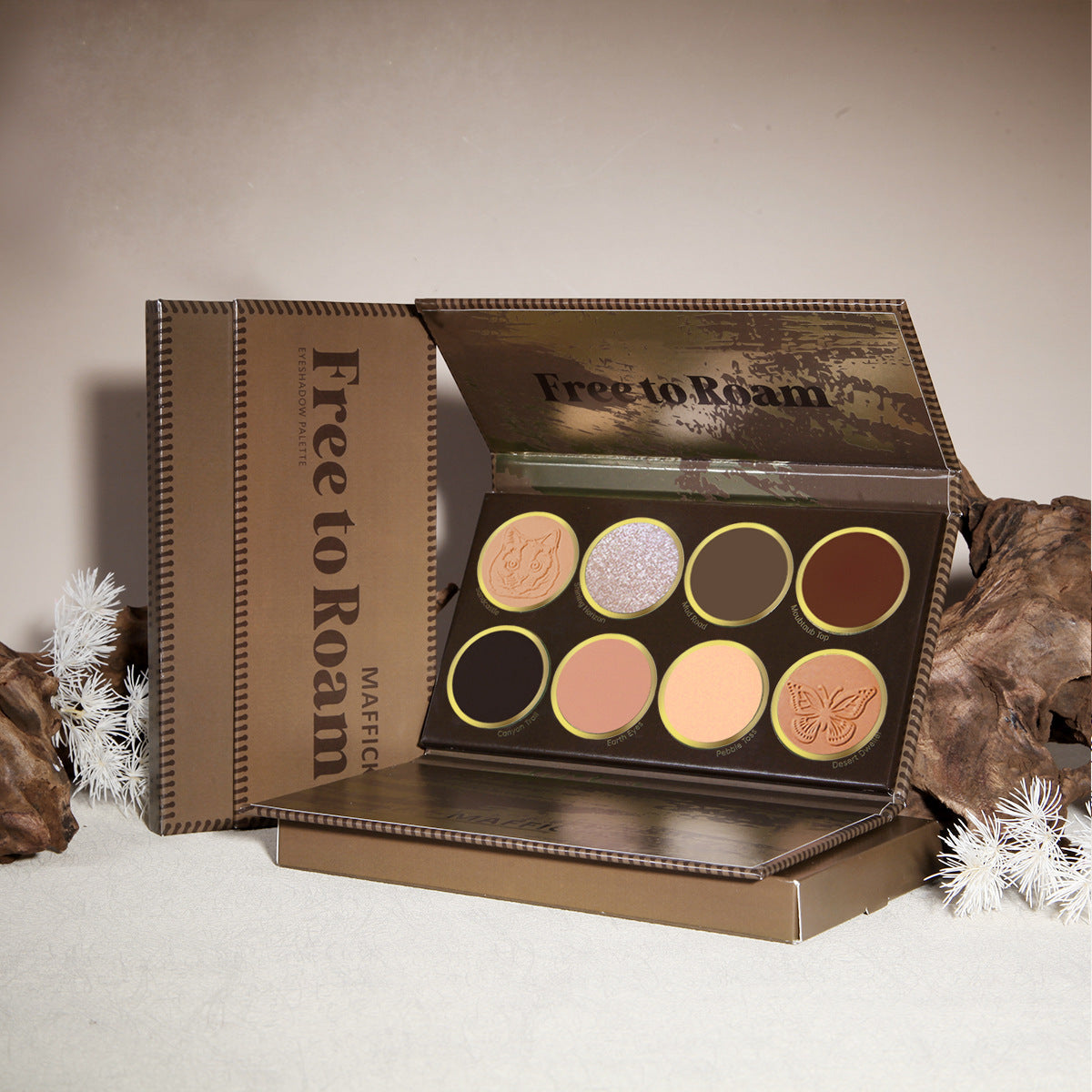 Makeup Free Roaming 8 Colors Eye Shadow Plate Matte