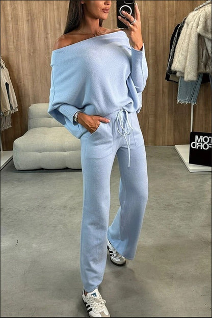 Temperament Commute Women's Solid Color Fashion Casual Two-piece Suit