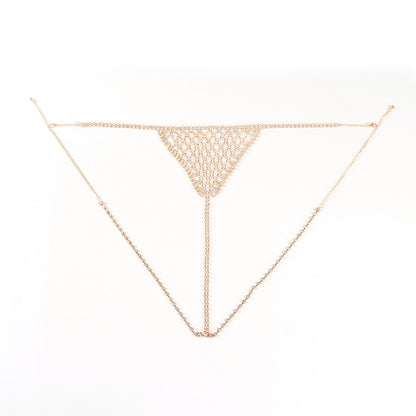 Personalized Beach Party Sexy Bikini Rhinestone Underwear Body Chains Women