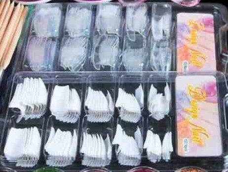 Set Of Nail Powder Tools For Light Therapy Plastic Set