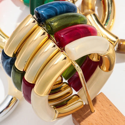 Fashion Bracelet Acrylic Gold Powder Plus Gold Ladies