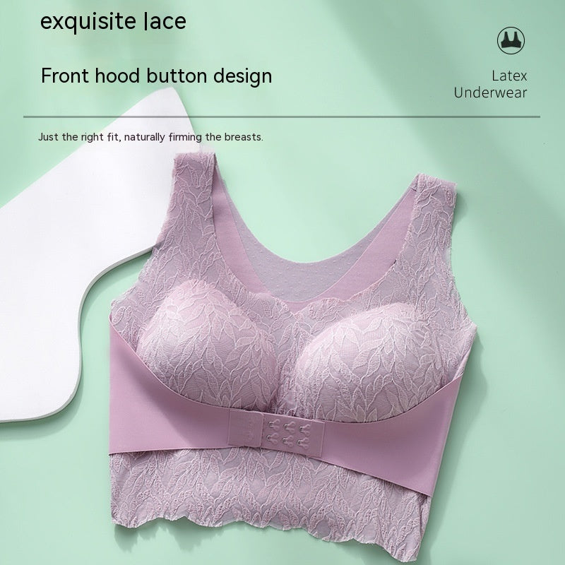 Gathered Without Trace Front Closure Underwired Bra