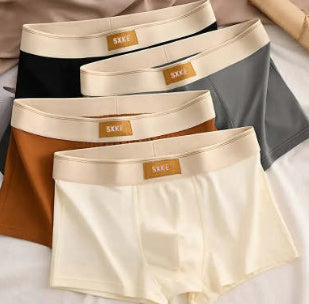 Men's Cotton Boxer Briefs 5A Antibacterial Crotch