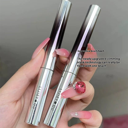 Small Steel Tube Mascara Waterproof Long Curling Not Smudge Female Lower Eyelash Base Metal Styling Liquid