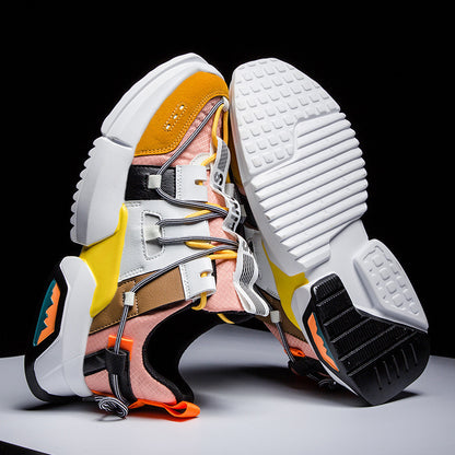 Retro fashion sports casual shoes men's stitching