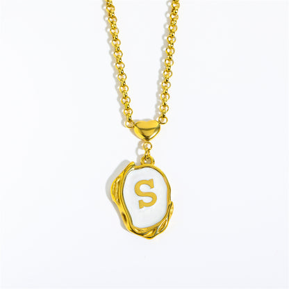 English Letters 26 Capital Initials Pendant Necklace