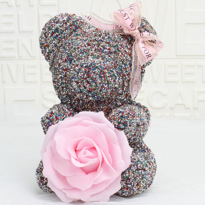 Rose Gift Box Crystal Diy Soap Flower