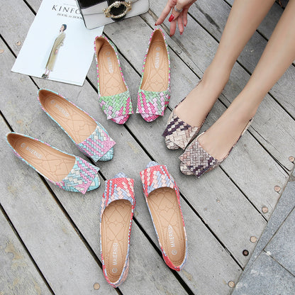 Flat shoes shallow mouth women's shoes