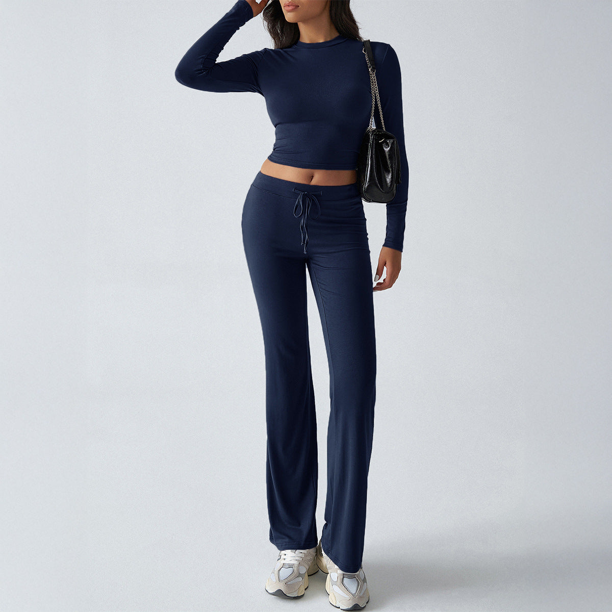 Sleeve Straight-leg Pants Suit