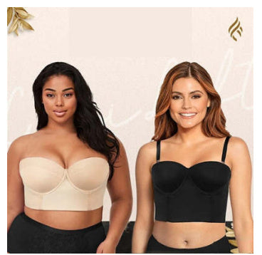 Backless Tube Top Low Back With Strap Bra