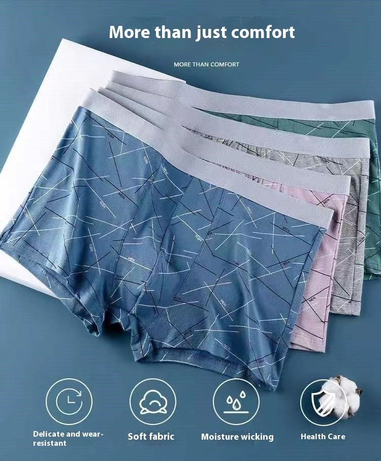 Men's Boxer Inner Antibacterial Underwear 4 Pack