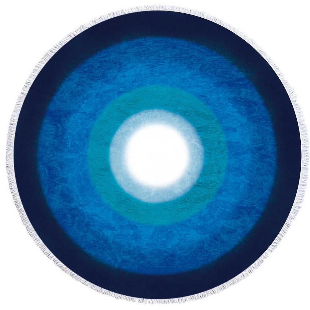 Round Printed Beach Towel Microfiber Plus Flow
