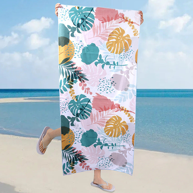 70150 Heat Transfer Printing Microfiber Shawl Portable Quick-drying Bath Towel