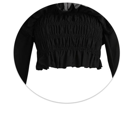 French Off Shoulder Short Shirt