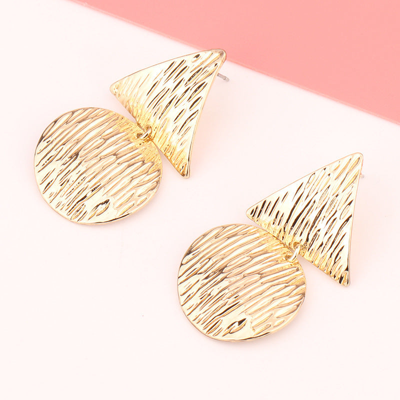 European And American Fashion Exaggerated Irregular Earrings Simple Geometric Female Vintage Earrings
