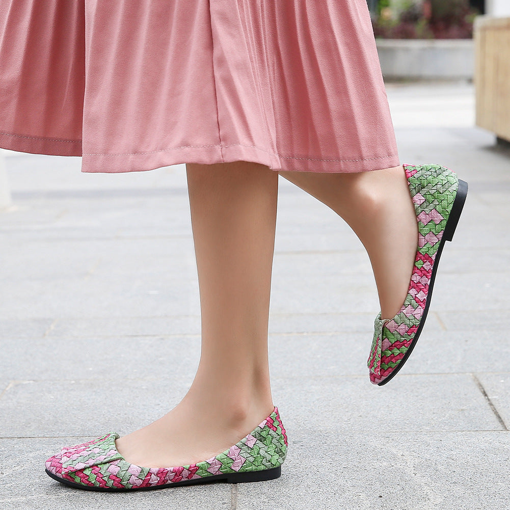 Flat shoes shallow mouth women's shoes