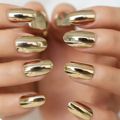 Electroplating  Nails Gold Wearable Removable