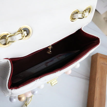 Pearl shoulder bag crossbody bag chain bag