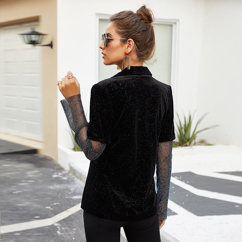 Slim temperament long-sleeved suit jacket women