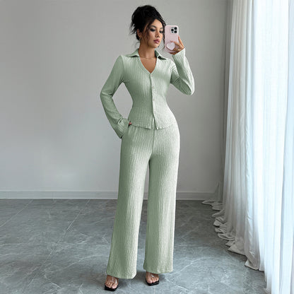 Wide-leg Pants Suit For Women
