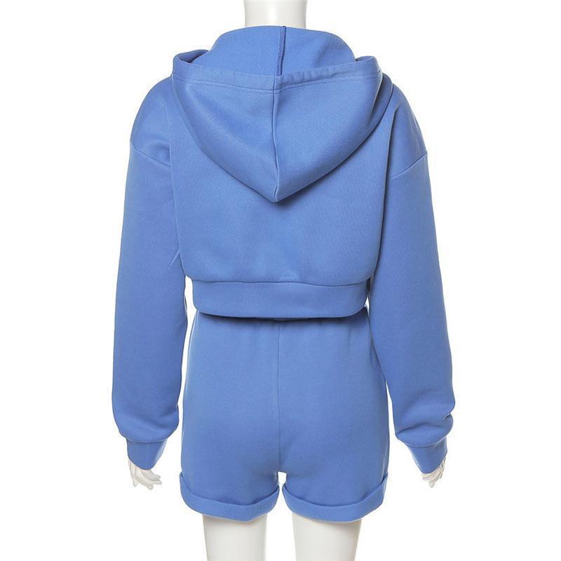 Hooded Sweater Bag Hip Casual Suit