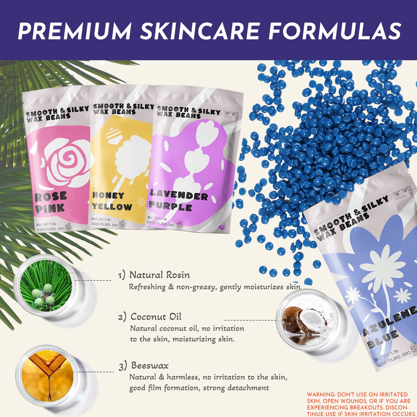 Waxing Gift Set 29pc Gold-Standard Hard Wax Kit With Wax Warmer & Beads For Full Body, Brazilian Hair Removal