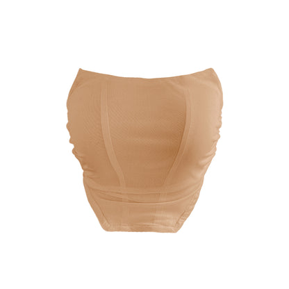 Sexy Backless Retro Tube Top Short Type