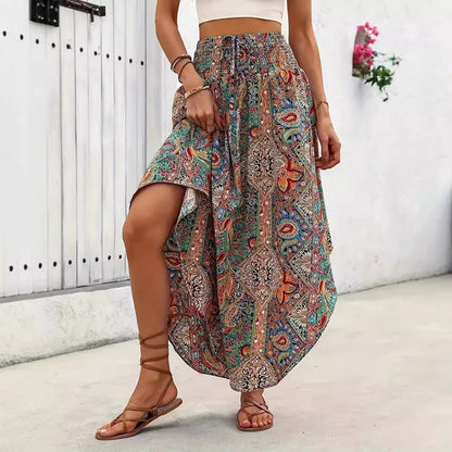 Personality Printed A- Line Skirt Casual