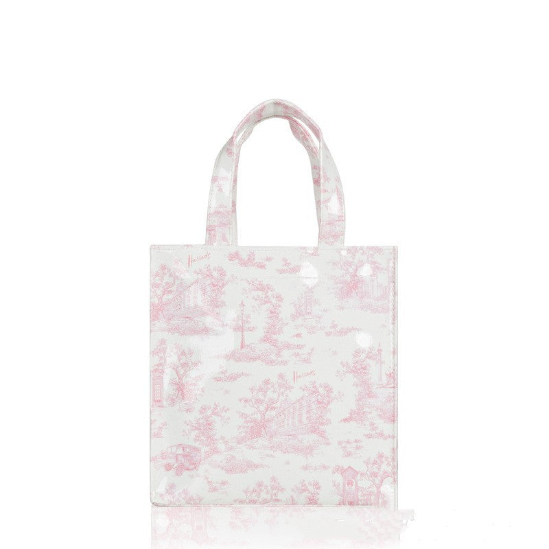 Simple Printed PVC Tote Bag Waterproof Large Capacity