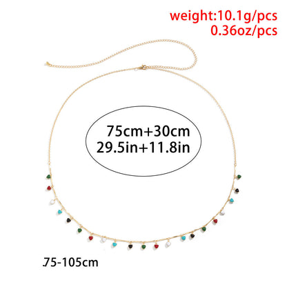 Single Layer Tassel Metal Women's Body Chain
