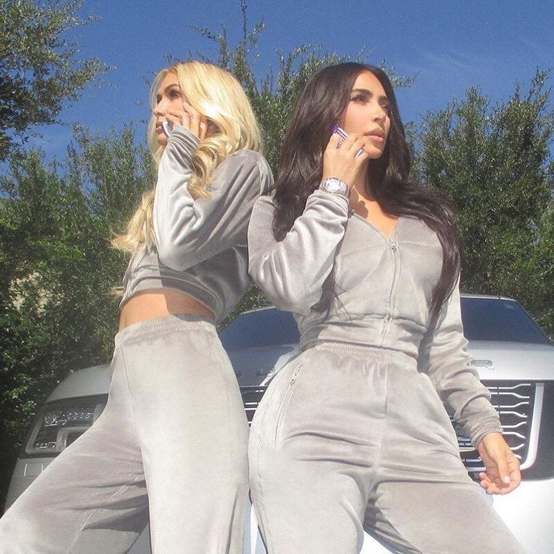 casual fleece hooded suit