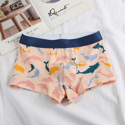 Men's boxer briefs breathable antibacterial four-corner men's pants