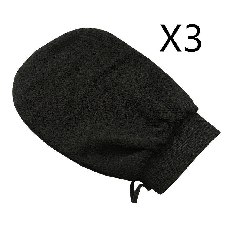 Black Rough Sand Massage Double-sided Back Rubbing Bath Towel To Rub Back