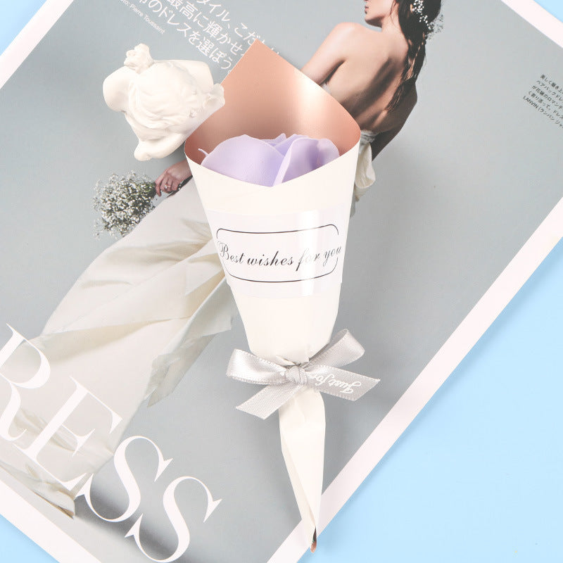 Mini Handmade Soap Flower Gift Box Small Bouquet With Valentine's Day Gift