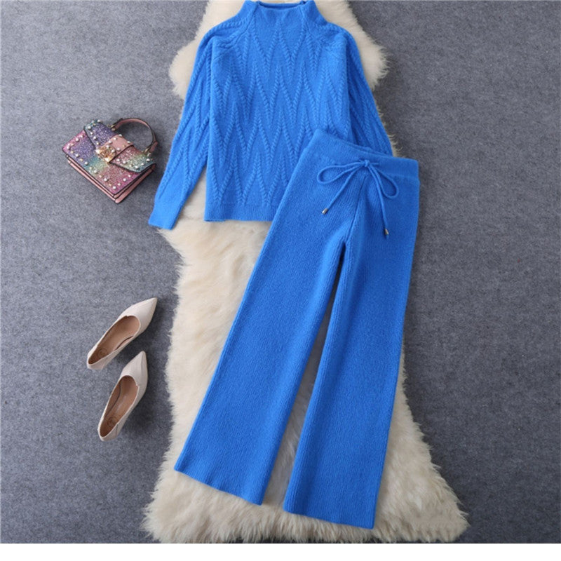 Sweater Two-piece Long Sleeve Temperament Commuter Knitting