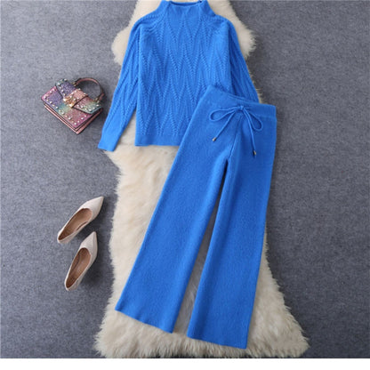 Sweater Two-piece Long Sleeve Temperament Commuter Knitting