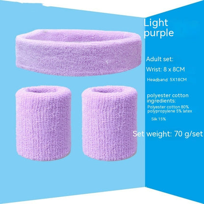 Sports Sweat-absorbent Wristband Headband Hairband Suit