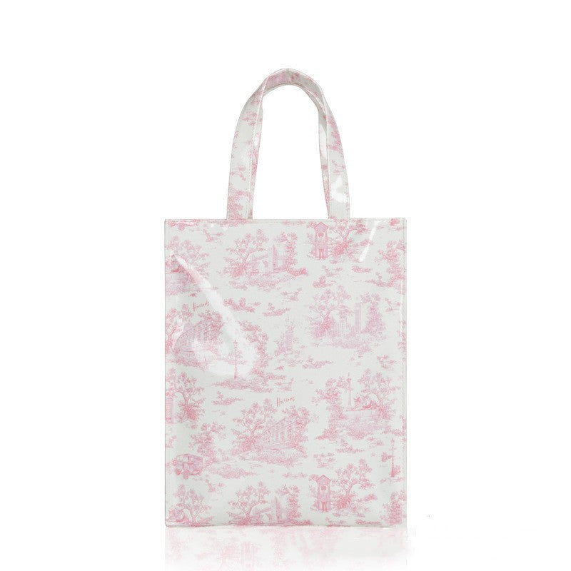 Simple Printed PVC Tote Bag Waterproof Large Capacity