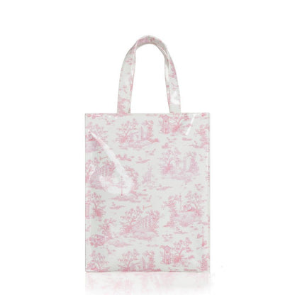 Simple Printed PVC Tote Bag Waterproof Large Capacity