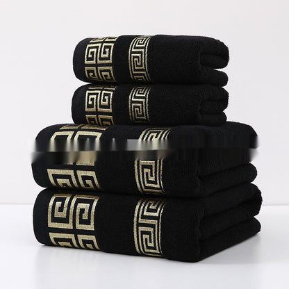 Wide Satin Jacquard Beach Cotton Bath Towel