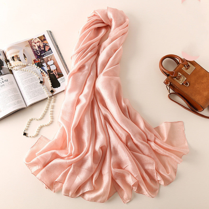 Fashion Beach Towel Sun Protection Shawl Silk Scarf Women